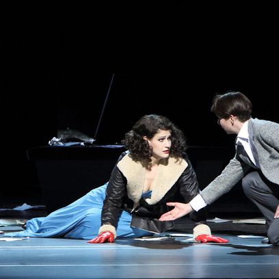 Arabella: Hanna-Elisabeth Müller (Zdenka), Anja Harteros (Arabella)
