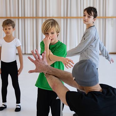 Kinder beim Workshop