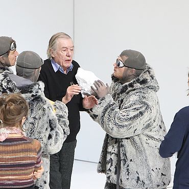Hans Neuenfels bei den Proben von SOUTH POLE