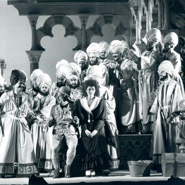 Agnes Baltsa in L'italiana in Algeri 1991 (Foto: S. Toepffer)