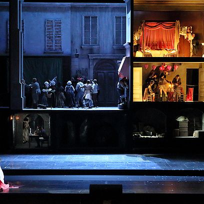 Andrea Ch&eacute;nier: Tim Kuypers (Mathieu), Chor der Bayerischen Staatsoper, 2. Bild