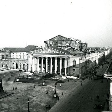 The Nationaltheater, destroyed in 1943