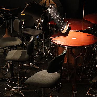 Close-ups from the orchestra pit
