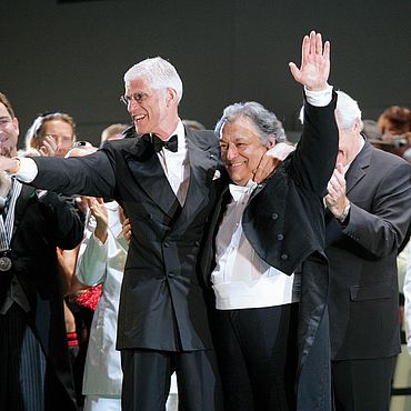 Foto Sir Peter Jonas und Zubin Mehta