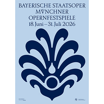 Münchner Opernfestspiele 2026 hellblau A0 (Plakat)
