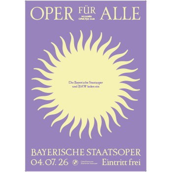 Oper für alle 2026 gelbe Sonne A0 (Plakat)